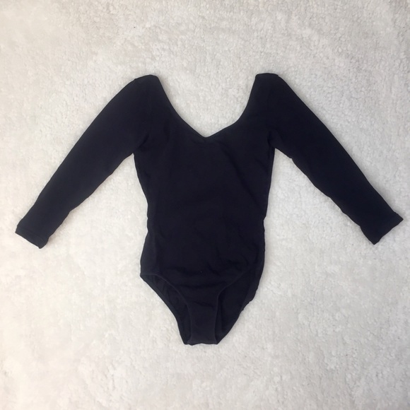 Yumiko Other - Bloch Black High-cut Long Sleeve Leotard